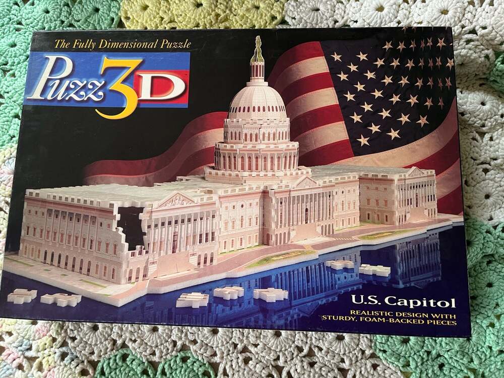 Wrebbit Puzz 3D U.S. Capitol 718-Piece 3D Dimensional Foam Jigsaw Puzzle